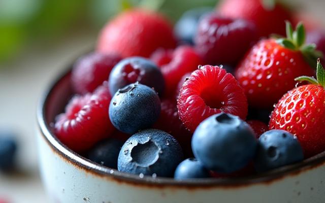 Fresh berry bowl