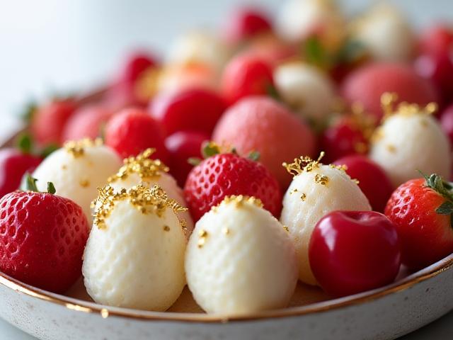 Stunning wedding fruit display