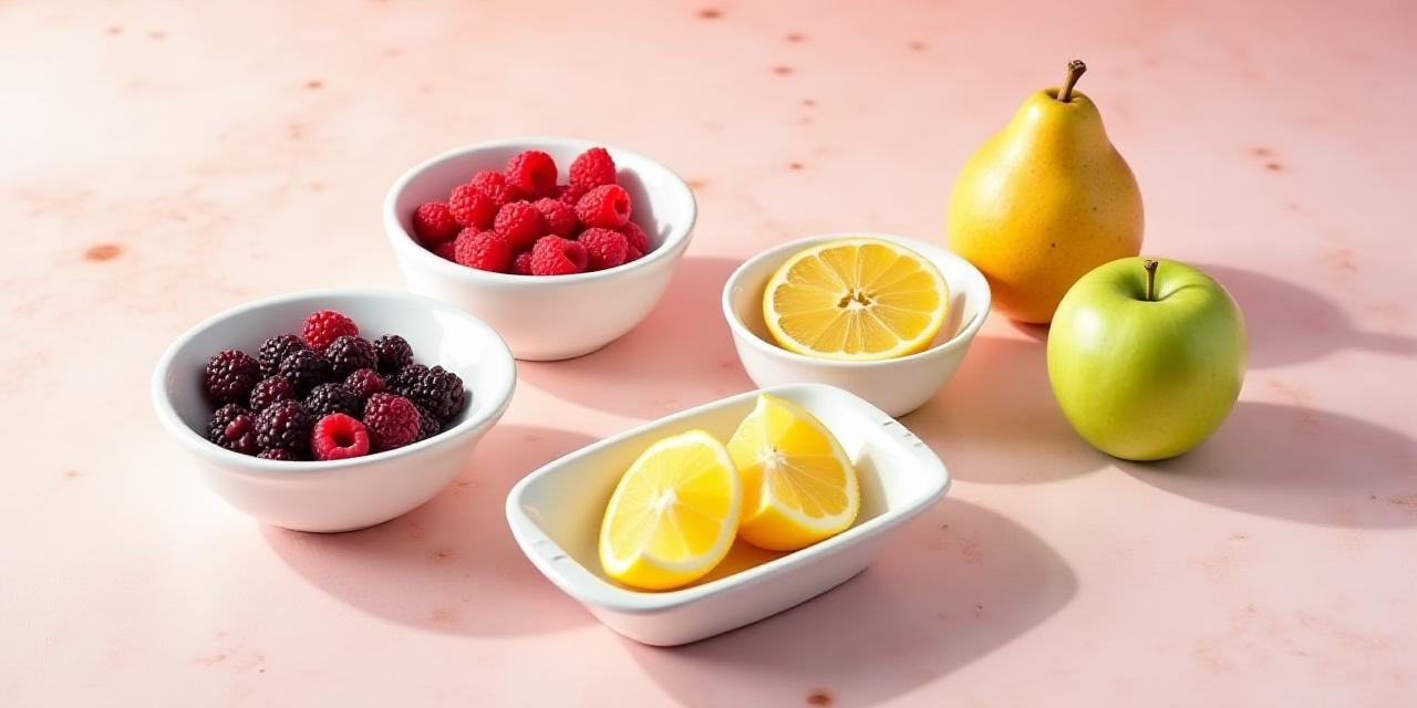 Variety of specialist fruits organized by dietary type